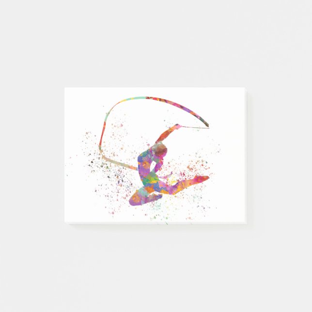 Post-it® Gymnastique rythmique en aquarelle (Devant)