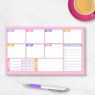Post-it® Habitudes et activités hebdomadaires des planifica