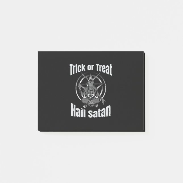 Post-it® Hail Satan Pentagram Goat Halloween (Devant)