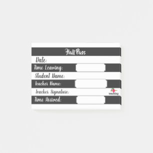 Post-it® Hall Pass - Grandes Blancs et Noires