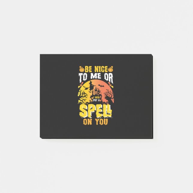 Post-it® Halloween Be Nice To Me Birthday (Devant)