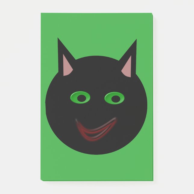 Post-it® Halloween Black Cat Post il note (Devant)