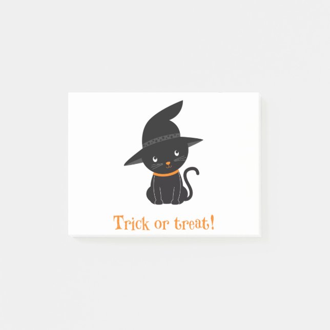 Post-it® Halloween Chat Imaginaire animal noir Octobre Auto (Devant)