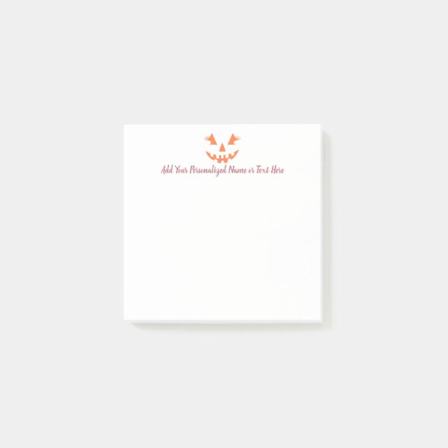 Post-it® Halloween Citrouille Jack-o'-lantern fille personn (Devant)