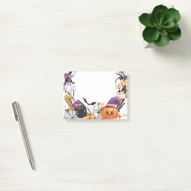 Post-it® Halloween Tiny Feet, Baby shower sucré Éffrayant (Bureau)