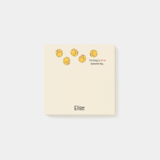 Post-it® Hameau de dessin animé mignon pour enfants pour le (Devant)