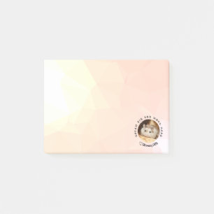 Post-it® HammyVille - Hamster mignon avec citation motivati