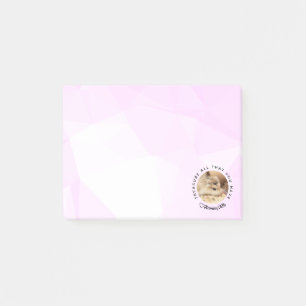 Post-it® HammyVille - Hamster mignon avec citation motivati