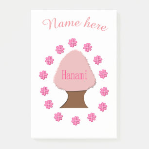 Post-it® Hanami japonais cerisier personnalisé