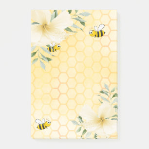 Post-it® Happy abeilles nid d'abeille motif floraux tropica