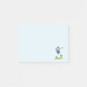 Post-it® Happy Angel Fairy Jumping et Dancing Dehors