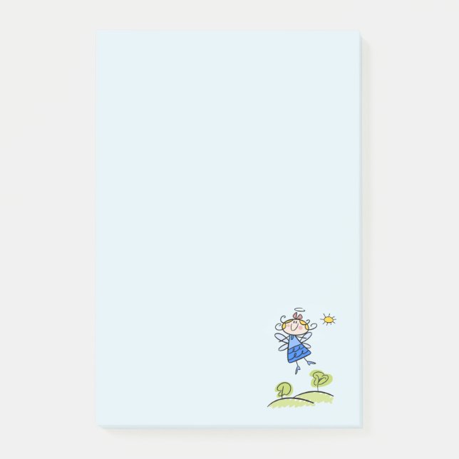 Post-it® Happy Angel Fairy Jumping et Dancing Dehors (Devant)