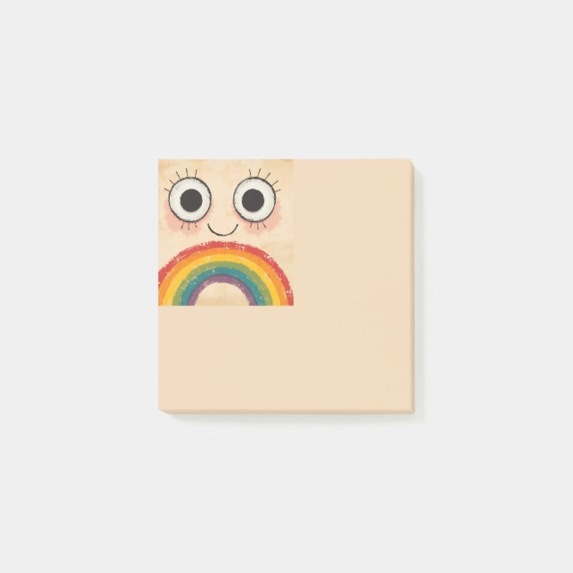 POST-IT® HAPPY FACE RAINBOW (Devant)
