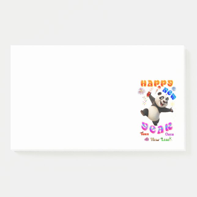 Post-it® Happy New Year Turn Over A New Leaf (Devant)