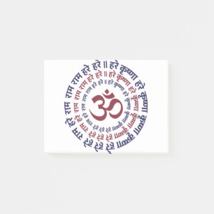 Post-it® Hare Krishna Aum Om Mantra Symbole de chant Hindui