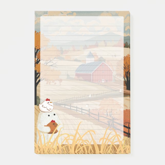 Post-it® Harvest Home - Cute Ghost Lined Writing Paper (Devant)