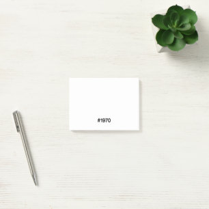 Post-it® Hashtag 1970 Anniversaire de 55 ans