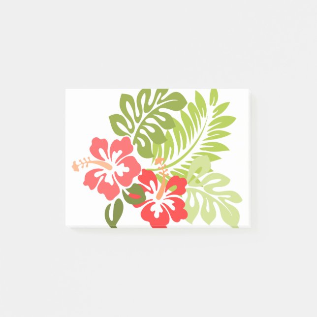 Post-it® Hawaii Hibiscus Flora Fleurs Florales Florales Fle (Devant)