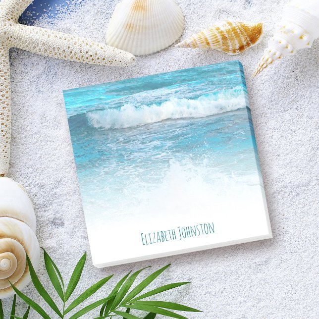 Post-it® Hawaii tropical turquoise océan vagues photo perso (Créateur téléchargé)
