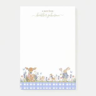 Post-it® Hearthlight Notes Printemps Douce Gingham de Prair