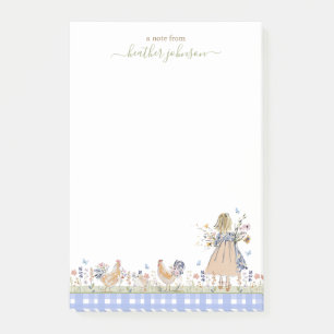 Post-it® Hearthlight Notes Printemps Doux Gingham de Prairi