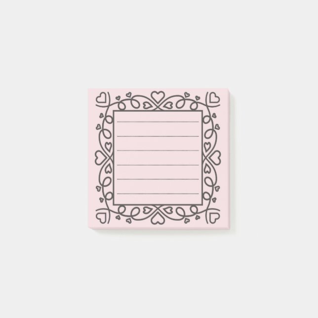 Post-it® Hearts Border  (Devant)