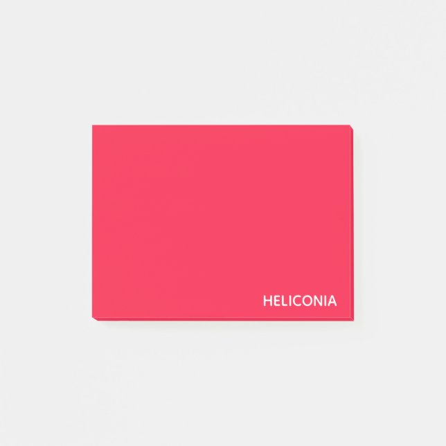 Post-it® Heliconia red color (Devant)