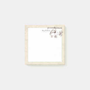 Post-it® Hélicoptère, style vintage