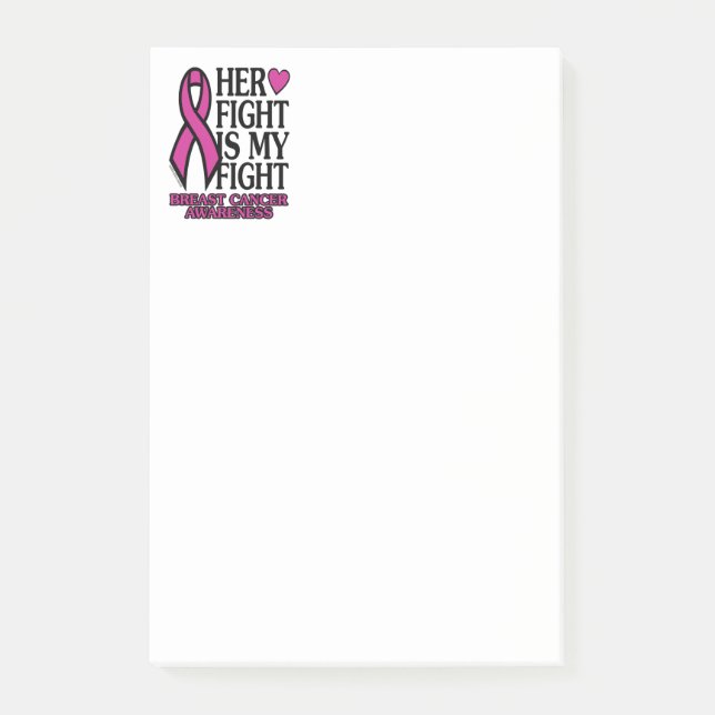Post-it® Her Fight...Breast Cancer (Devant)