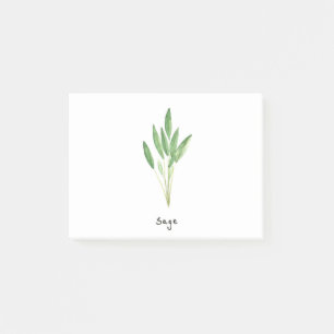 Post-it® Herbes de bois jardin romarin thym aquarelle