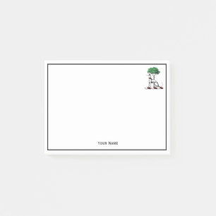 Post-it® Héritier de Greyhound Whippet avec arbre héraldiqu