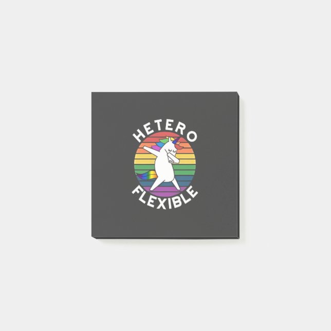 Post-it® Hetero Flexible LGBT Lesbian bisexuel Trans (Devant)