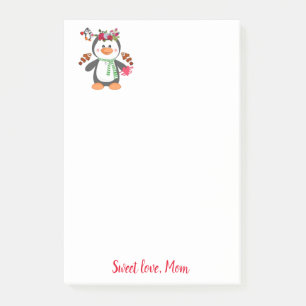 Post-it® Heureuse Sainte-Valentin Penguin Publier une note