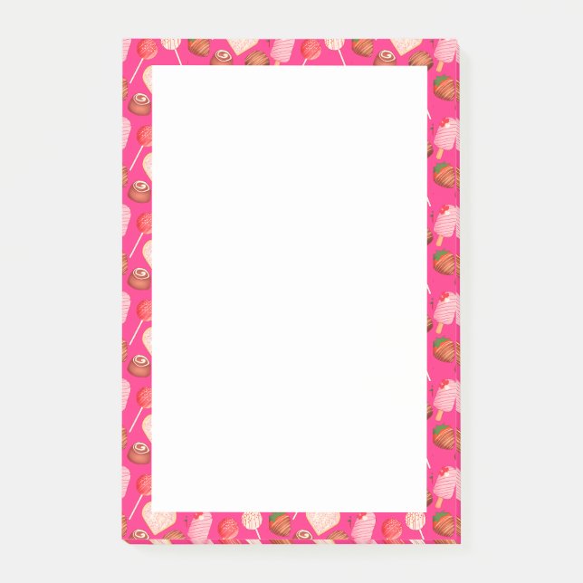 Post-it® Heureuse Sainte-Valentin Traitements Et Motif De B (Devant)