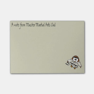 Post-it® hibou d'art martial