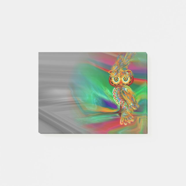 Post-it® Hibou tropical de la Reine de mode (Devant)