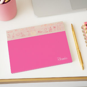 Post-it® Hiéroglyphe rose Luxe