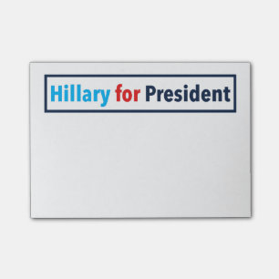 Post-it® Hillary pour le président (choisissez votre propr