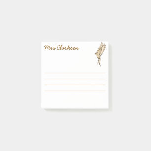 Post-it® Hirondelle dorée personnalisée pour les parents d'