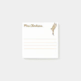 Post-it® Hirondelle dorée personnalisée pour les parents d'