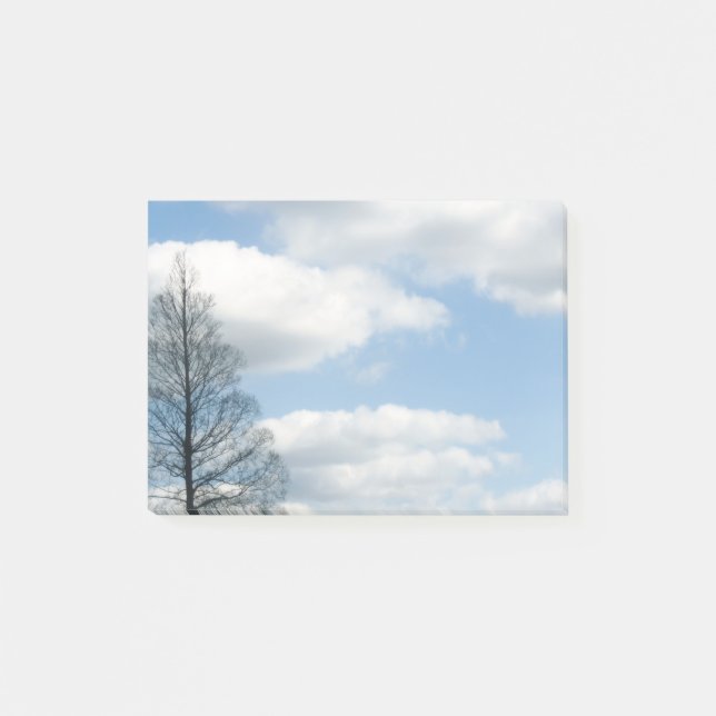 Post-it® Hiver Arbre bleu ciel (Devant)