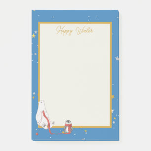 Post-it® Hiver Pingouin d'ours polaire Happy hiver