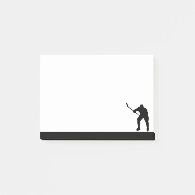 Post-it® Hockey Player Athlete Sport Silhouette (Devant)