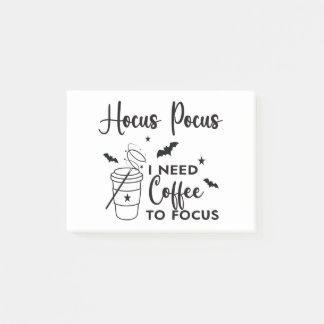 Post-it® Hocus Pocus J'ai besoin de café pour me concentrer
