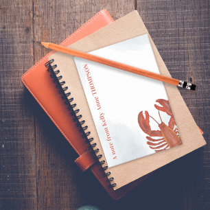 Post-it® Homard à l'aquarelle rouge Personnalisé
