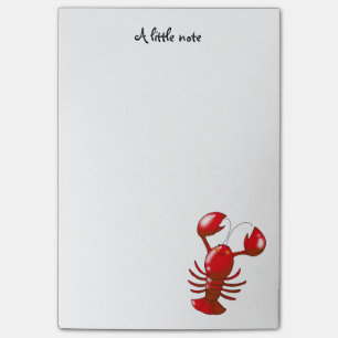 Post-it® homard de rouge de bande dessinée