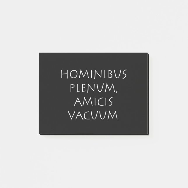 Post-it® Hominibus plenum amicis vide (Devant)