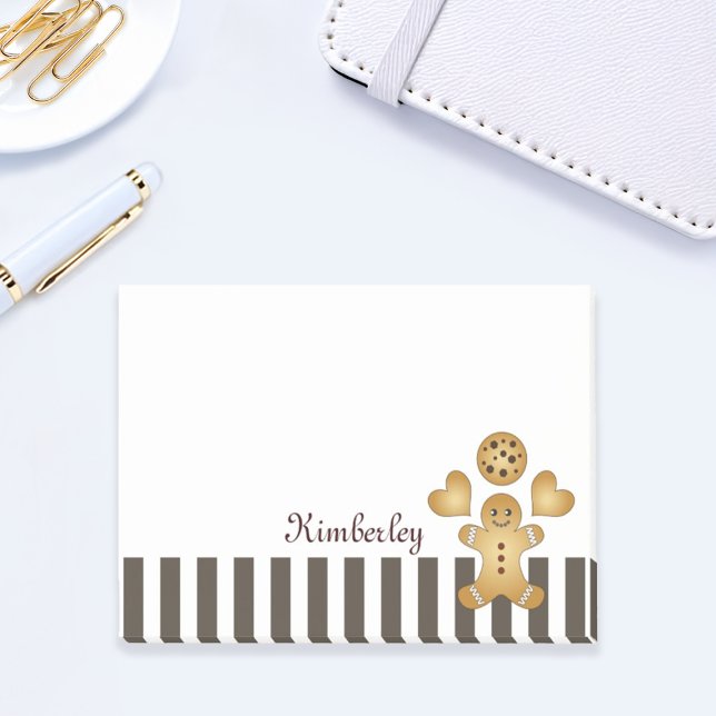 Post-it® Homme en pain d'épice personnalisé cookie mignon (Créateur téléchargé)