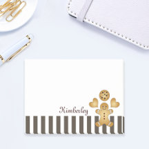 Homme en pain d'épice personnalisé et mignon