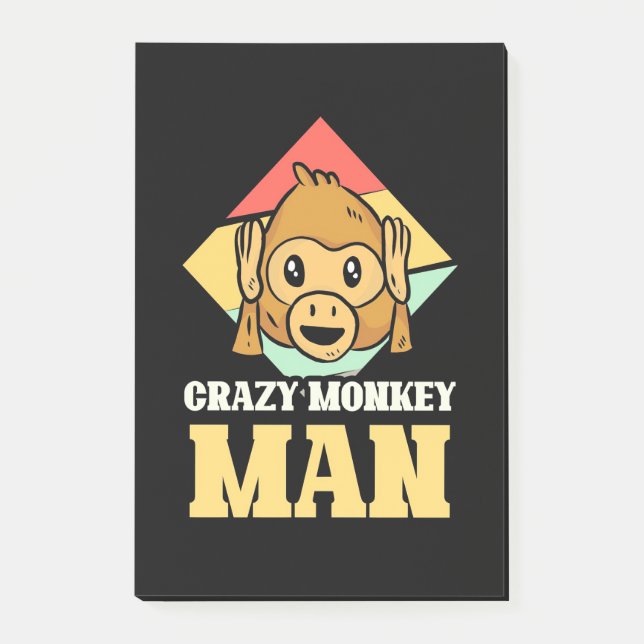 Post-it® Homme fou de singe (Devant)